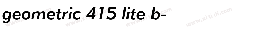 geometric 415 lite b字体转换 geometric 415 lite b字体转换